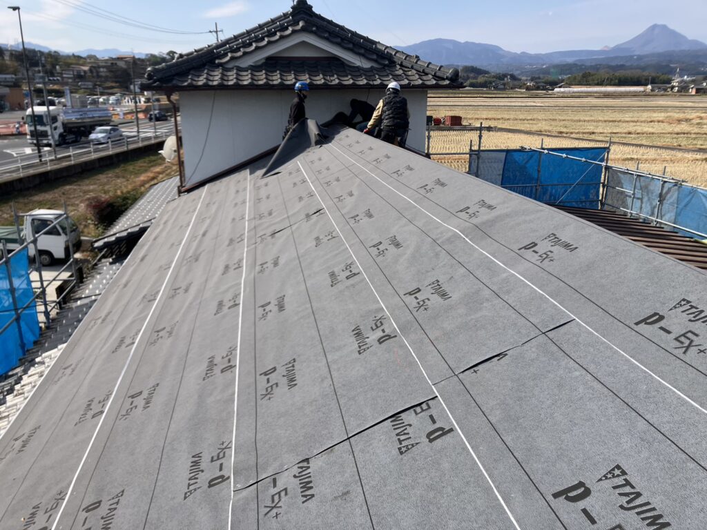 瓦吹替工事／大分市